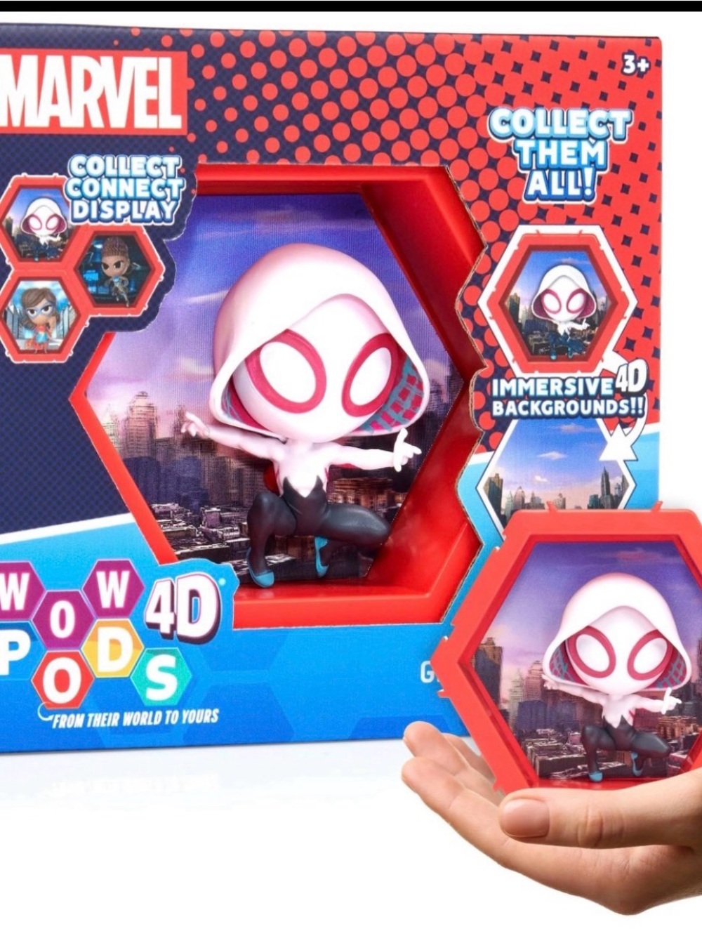 Marvel WOW! PODS 4D Marvel Ghost-Spider Gwen figure